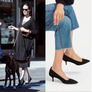 EVERLANE - Black Suede Editor Heel